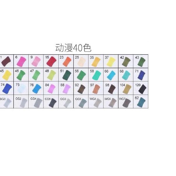 

Touchfive 40 Colors Twin Marker / Spidol Gambar Sketsa Copic Brush Pen - 40 Warna