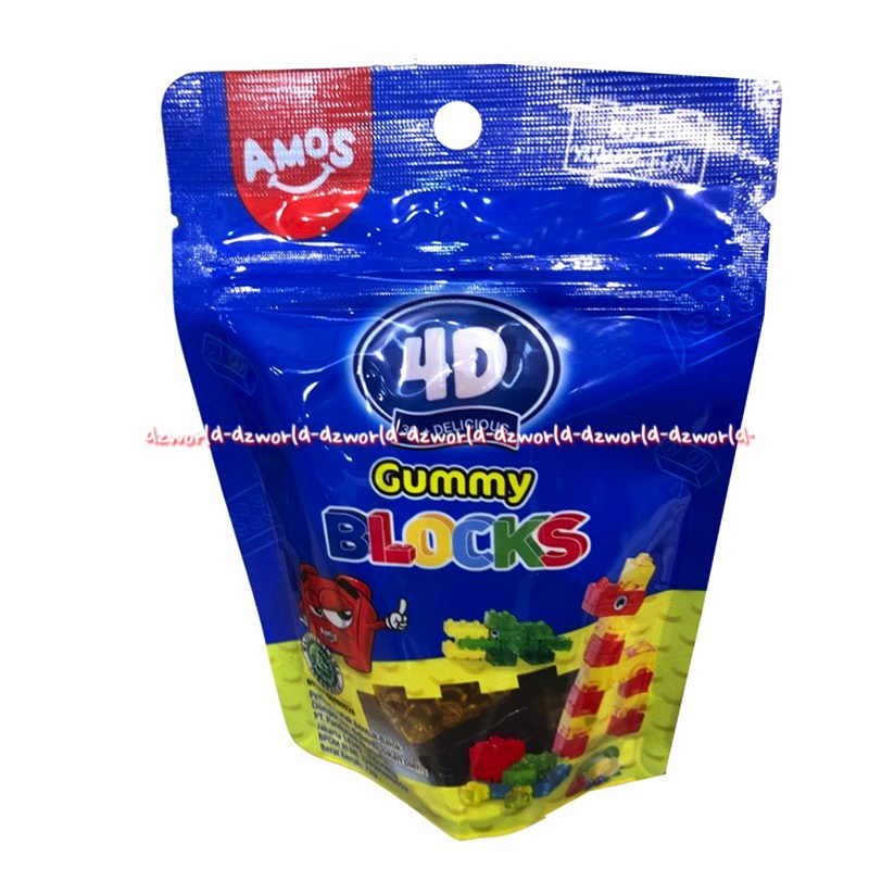 

Amos 4D Gummy Block 70gr 3D Delicious Candy Permen Jely Bisa Di Susun Susun Blocks Brix Blok Bisa Dimakan Build Yummy Uni Amoz FourD Gumi Gumy Candies Unique Unik 70 gram