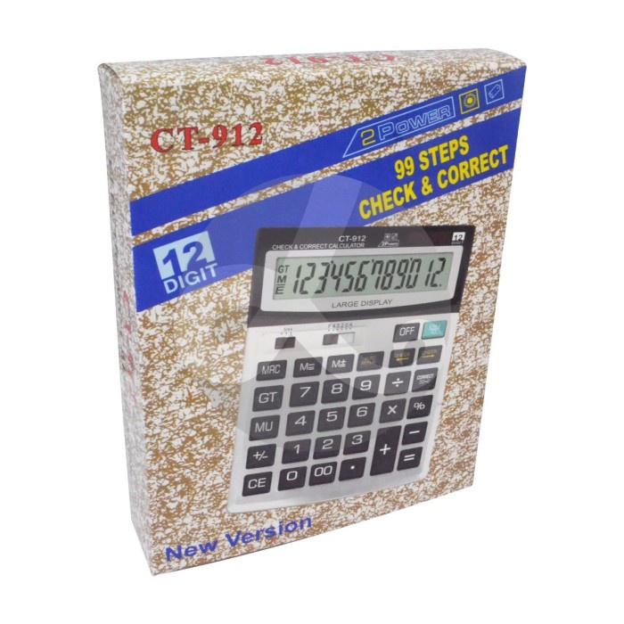 

CALCULATOR 12 Digit CHECK & CORRECT CITIZEIV CT 912 Kalkulator Besar ct-912