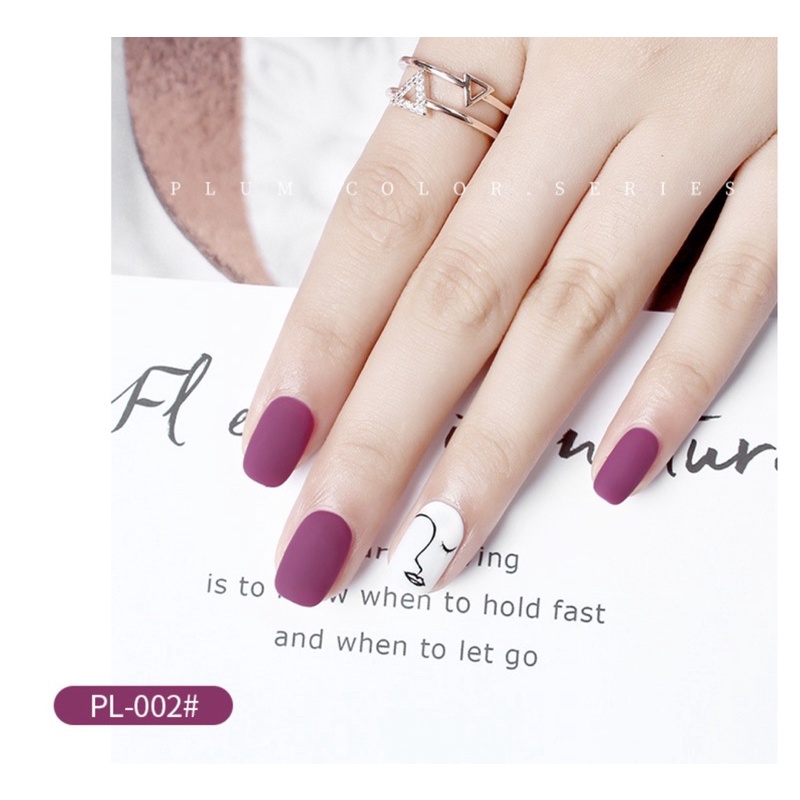 AS PL Purple Plum NAILS POLISH GEL KUTEK GEL 15ml Soak Off UV Gel