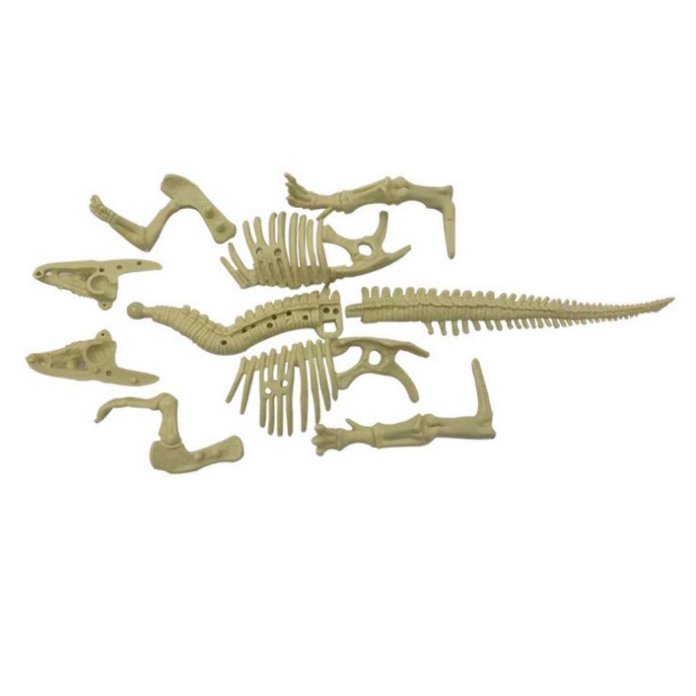 NEEDWAY Needway Dinosaurus Menggali Kit Kejutan Menggali Set Model Kerangka Dinosaurus Mainan Edukasi Sains Velociraptor 3D Skeleton Puzzles Alat Penggali Kit Mainan Gali Arkeologi