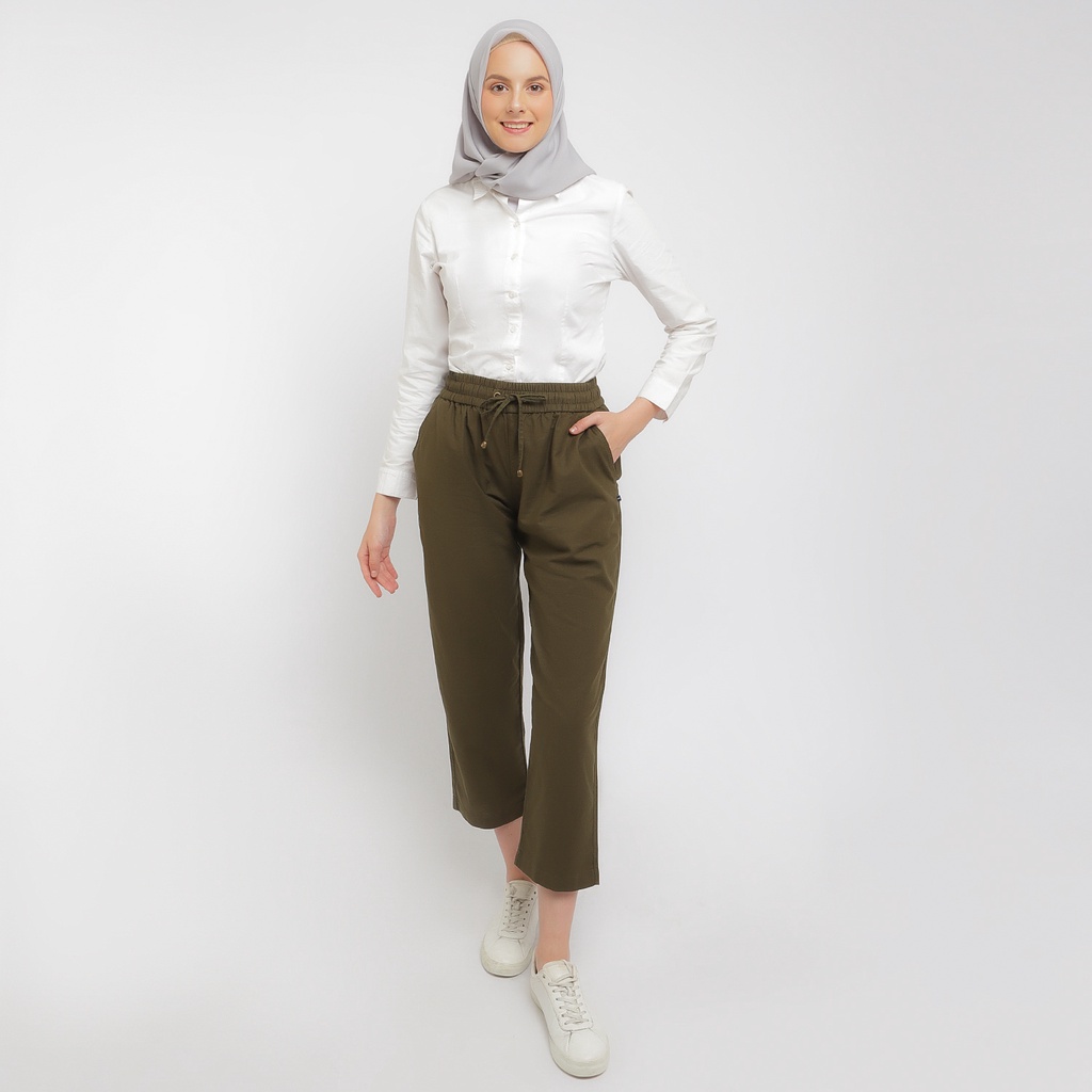 Flamoush Vizena Green Pants Wanita