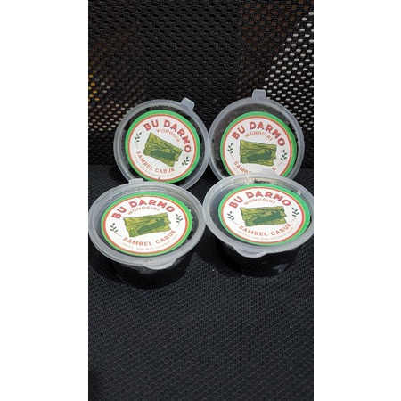 

sambel cabuk asli wonogiri bu darmo. kemasan cup 60gr