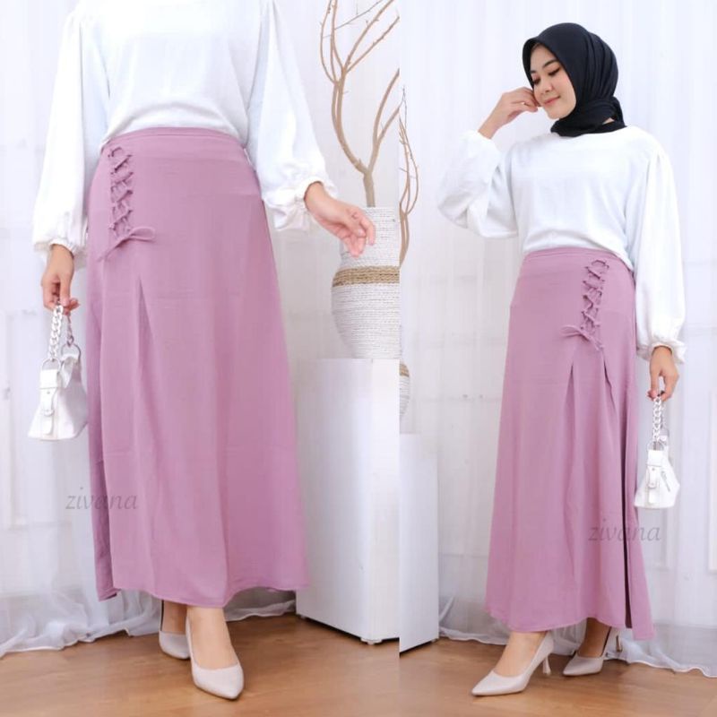 Rok Crincle Airflow / Rok Estetik / Rok tali simpul  //JF404