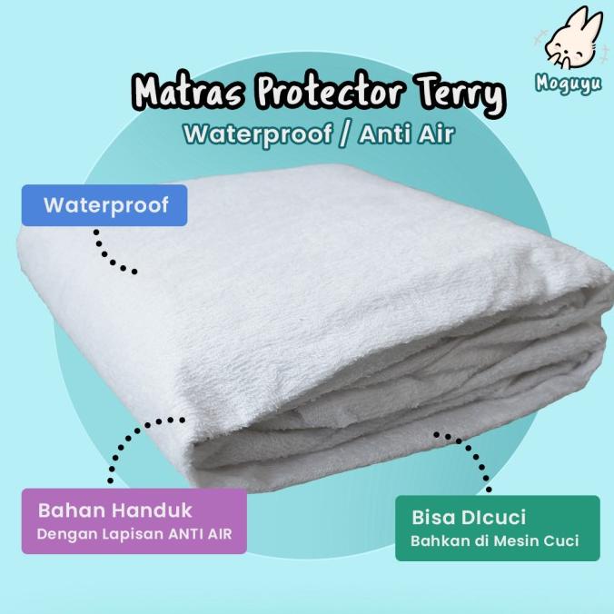 Matras Protector / Pelindung antiair / waterproof terry 160 x 200