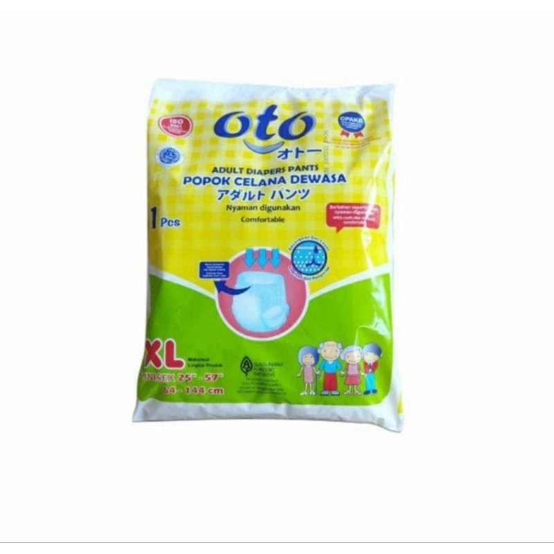 OTO Diapers Adult pants sachet/popok dewasa (celana) ukuran M/L/Xl &quot;TERBARU&quot;