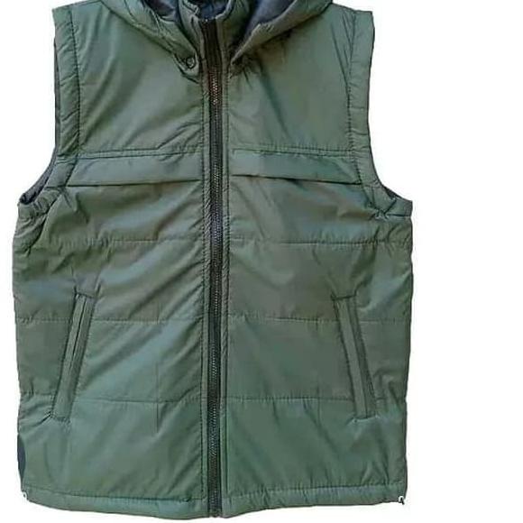 rompi murah sepeda vest parasut tebal gunung - Biru, M