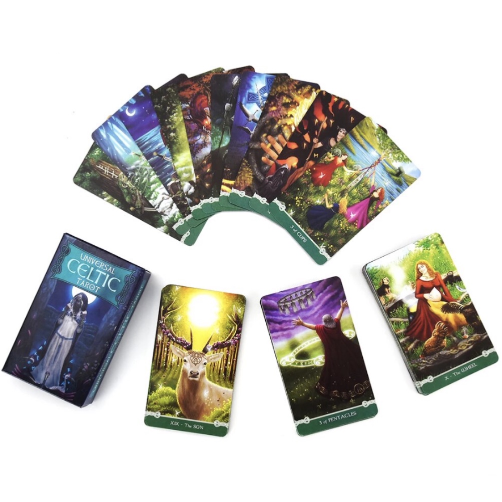 [COD] Universal Celtic Tarot Card 78 Decks  by Floreana Natovo with PDF Guide Instruction