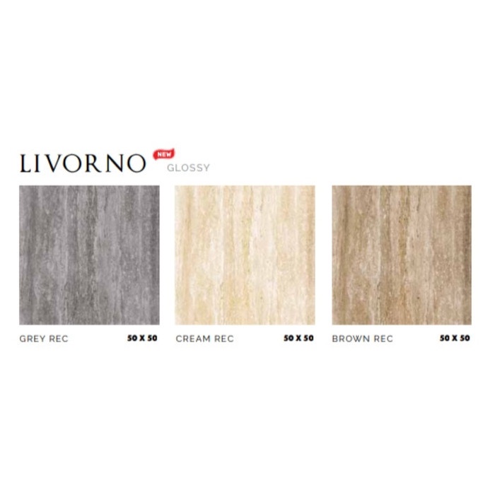 PLATINUM KERAMIK LIVORNO GREY REC 50X50 GRADE A