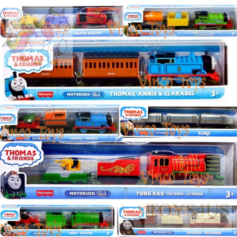 Toys4Us - Thomas and Friends MOTORIZED TRACK MASTER kereta gandeng KENJI DUCHESS ANNIE CLARABEL HENR