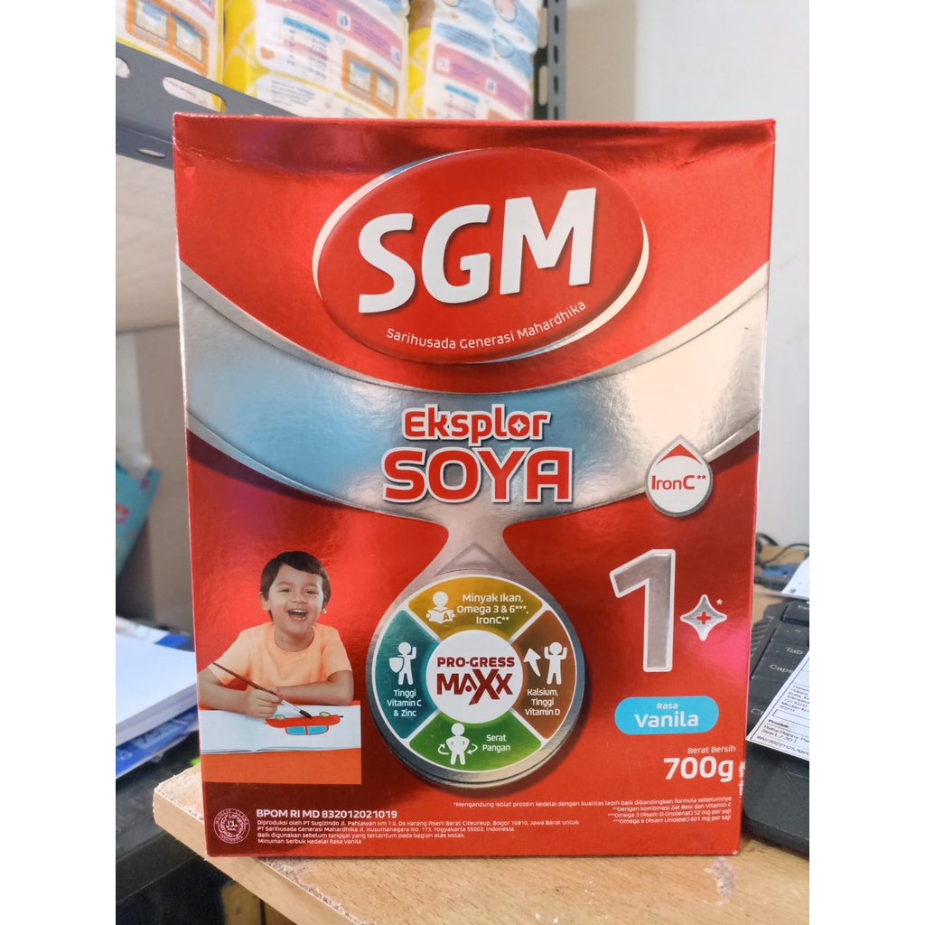 SGM Eksplore soya 1+ madu, Vanila 700 gr