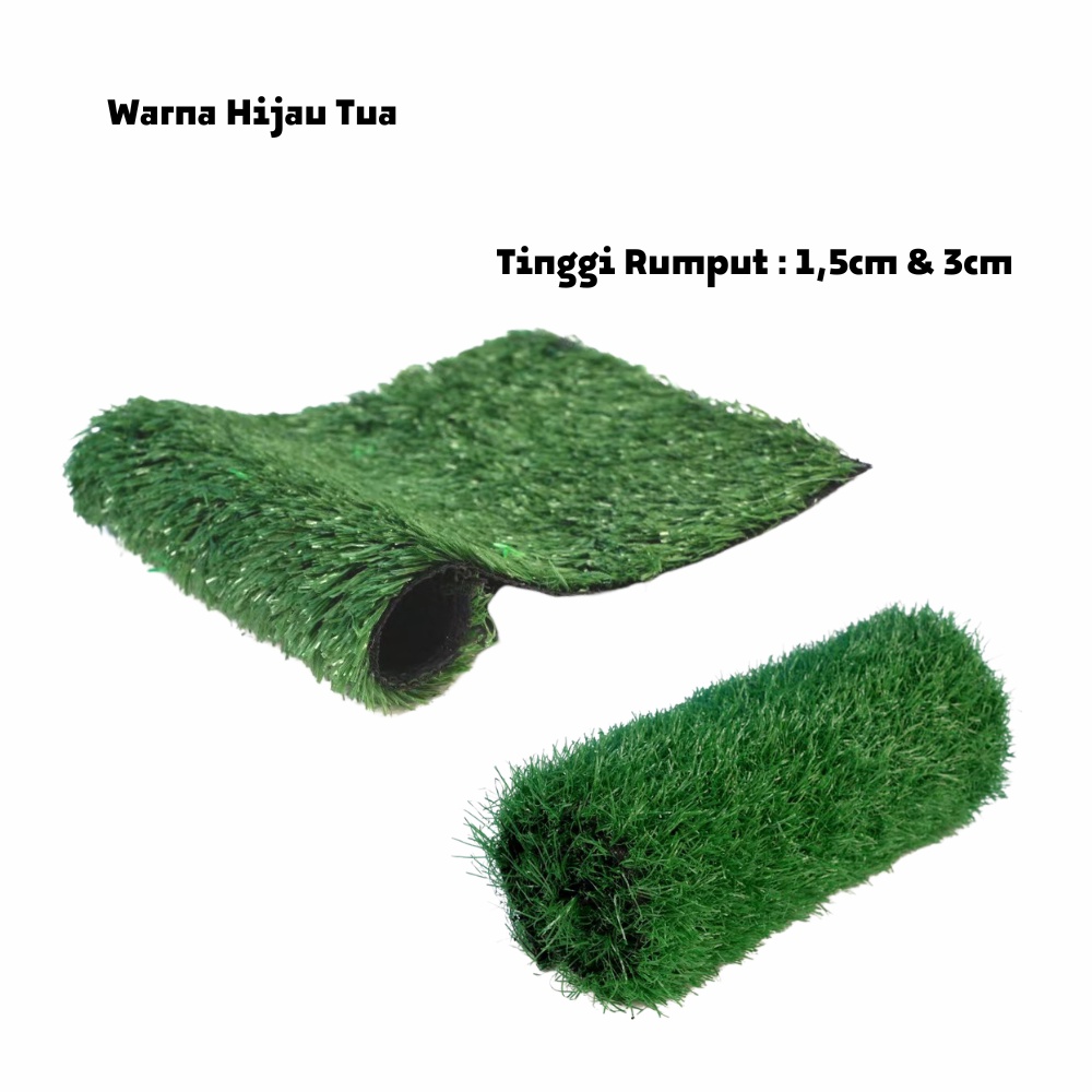 Rumput Sintetis Swiss Ukuran 1m x 1m  Tinggi Rumput 3cm Rumput Palsu Rumput Hias Taman Indoor Outdoor Dekorasi Rumah Satu7an PBP133