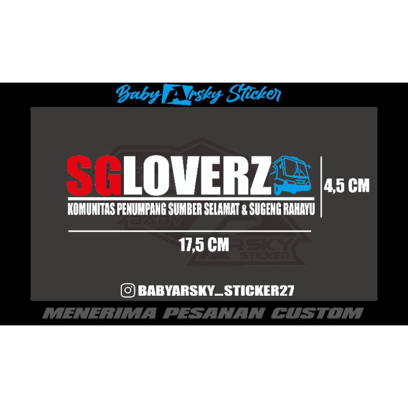 

STICKER CUTTING SGLOVERZ (Komunitas Penumpang Setia)