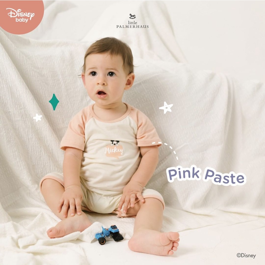 Baju Bayi Jumper Anak Romper Bodysuit Little Palmerhaus Disney Jolly Mickey Newborn 0- 12 Bulan