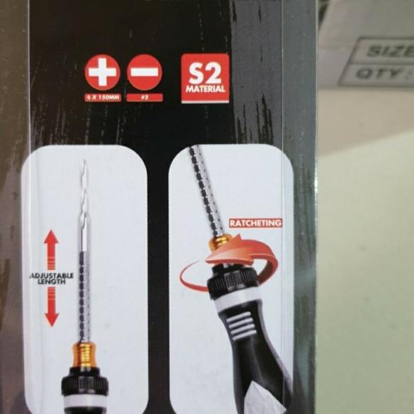 OBENG RACHET BOLAK BALIK TOHO / DUAL RATCHET SCREWDRIVER TOHO