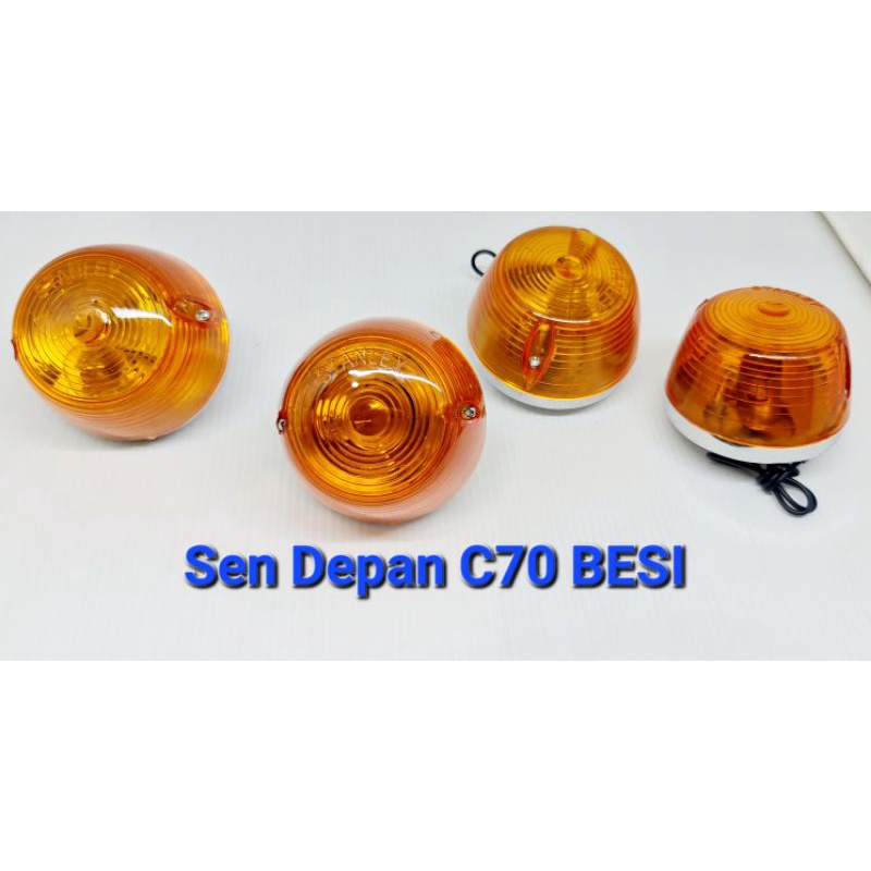 harga per 1 pcs/biji Lampu Sen Sein Depan Besi Honda C50 C70 C90 Reteng Sen Depan C70 Besi