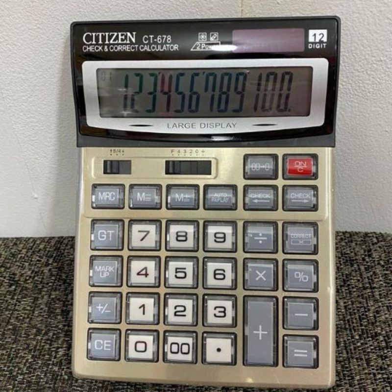 

COD✓kalkulator dagang besar citizen CT-678 12digit