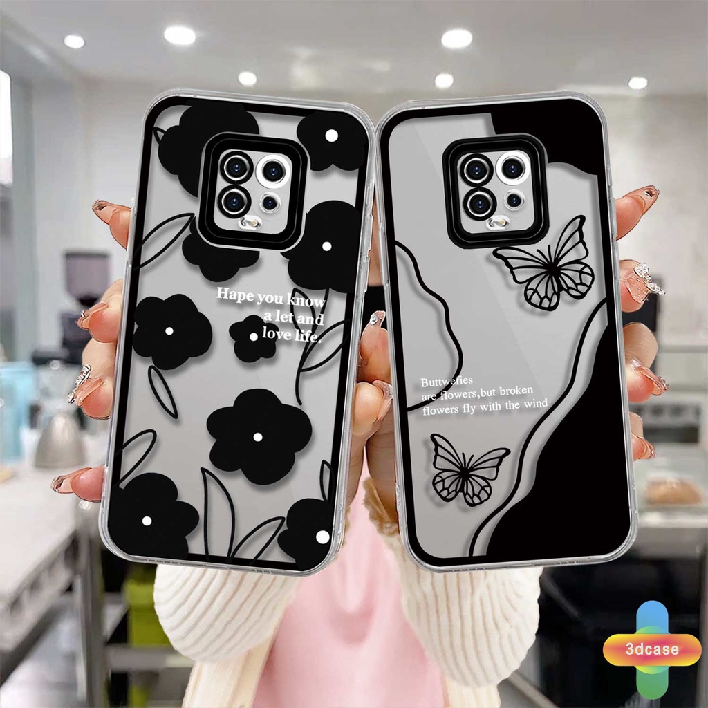 Soft Case TPU Motif Kupu-Kupu Untuk Xiaomi Redmi Note 10 PRO MAX 9 8 10 10S 9 PRO MAX 11 9S  POCO C3 C31 X3 NFC X3 PRO  9C NFC 9A 9i 9T 9AT 9ACTIV  9 PRO Power 10X POCO M2 PRO 10 Prime