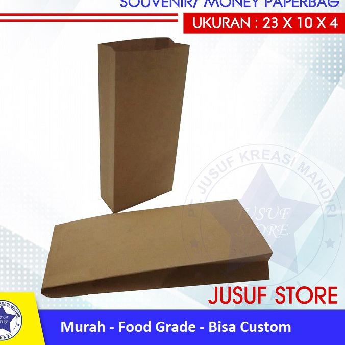 

Free Shipping KANTONG COKLAT SATCHEL M/ BROWN KRAFT PAPERBAG UK.23*10*4cm @50Pcs