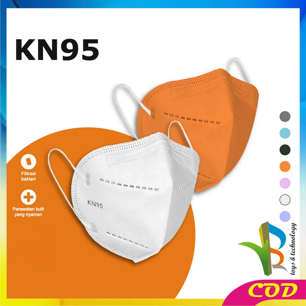 RB-C279 Masker KN95 5 Ply Isi 10Pcs Disposable Mask Facemask Masker Earloop Masker Kesehatan Medis