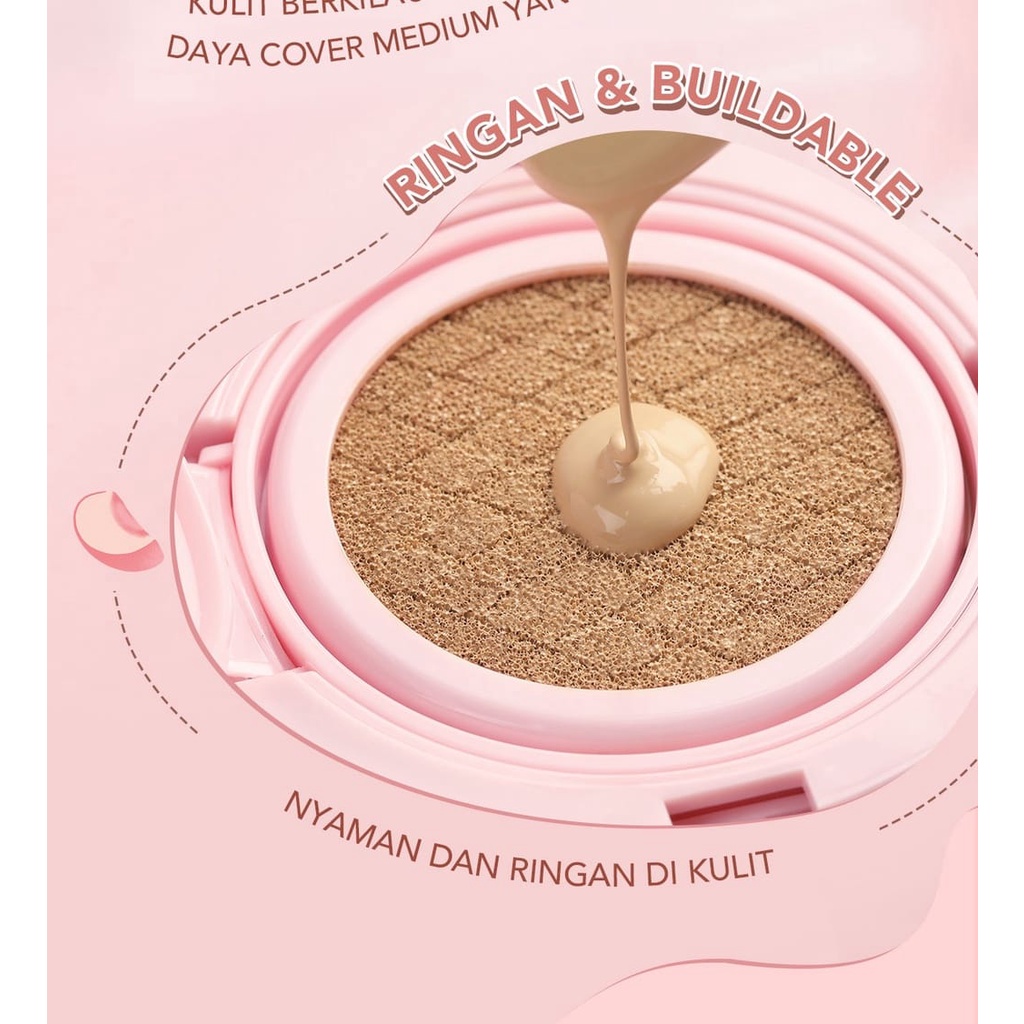 `ღ´ PHINKL `ღ´  Y.O.U SIMPLICITY Glowy CC CUSHION  | COMPLEXION NATURALLY | bedak cair