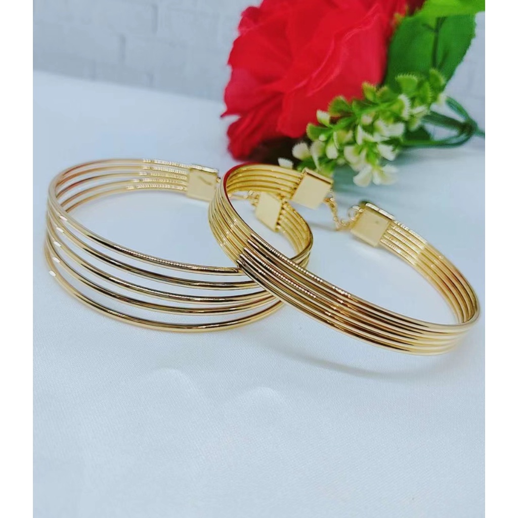 Gelang Xuping Lapis Emas 24K Perhiasan Wanita D15/16/17/18