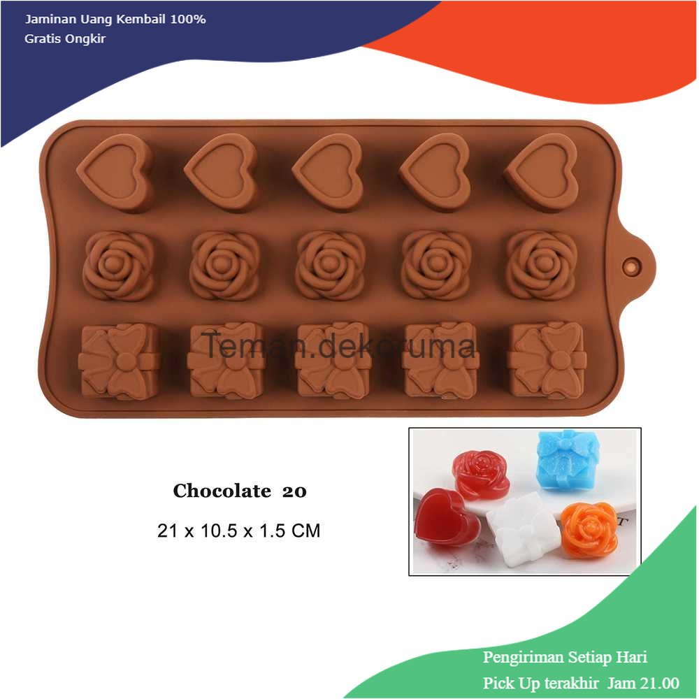 TD - PR AILEHOPY Cetakan Coklat Es Batu Ice Cube Tray Mold Model Love - DU997