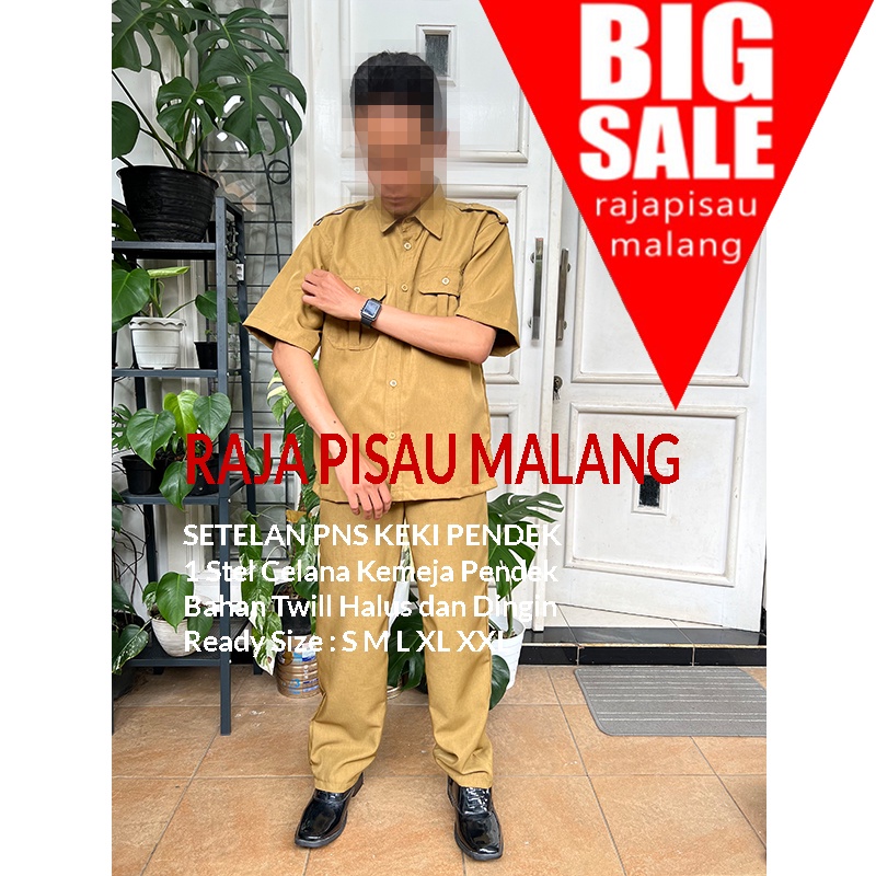 Baju Seragam PNS / Pemda / Khaki / Keki Setelan Murah Bandung (bisa COD)