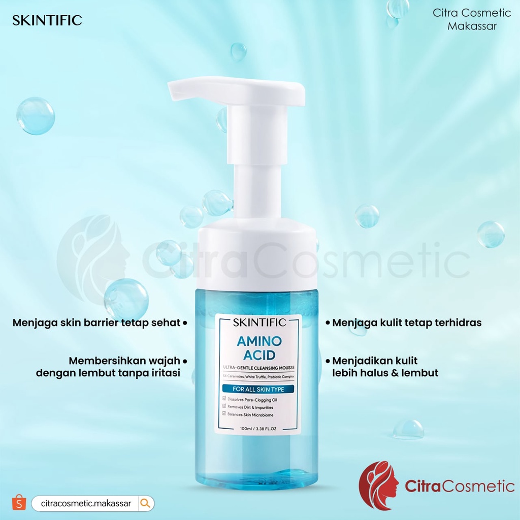 Skintific Amino Acid Ultra Gentle Cleansing Mousse 100 Ml