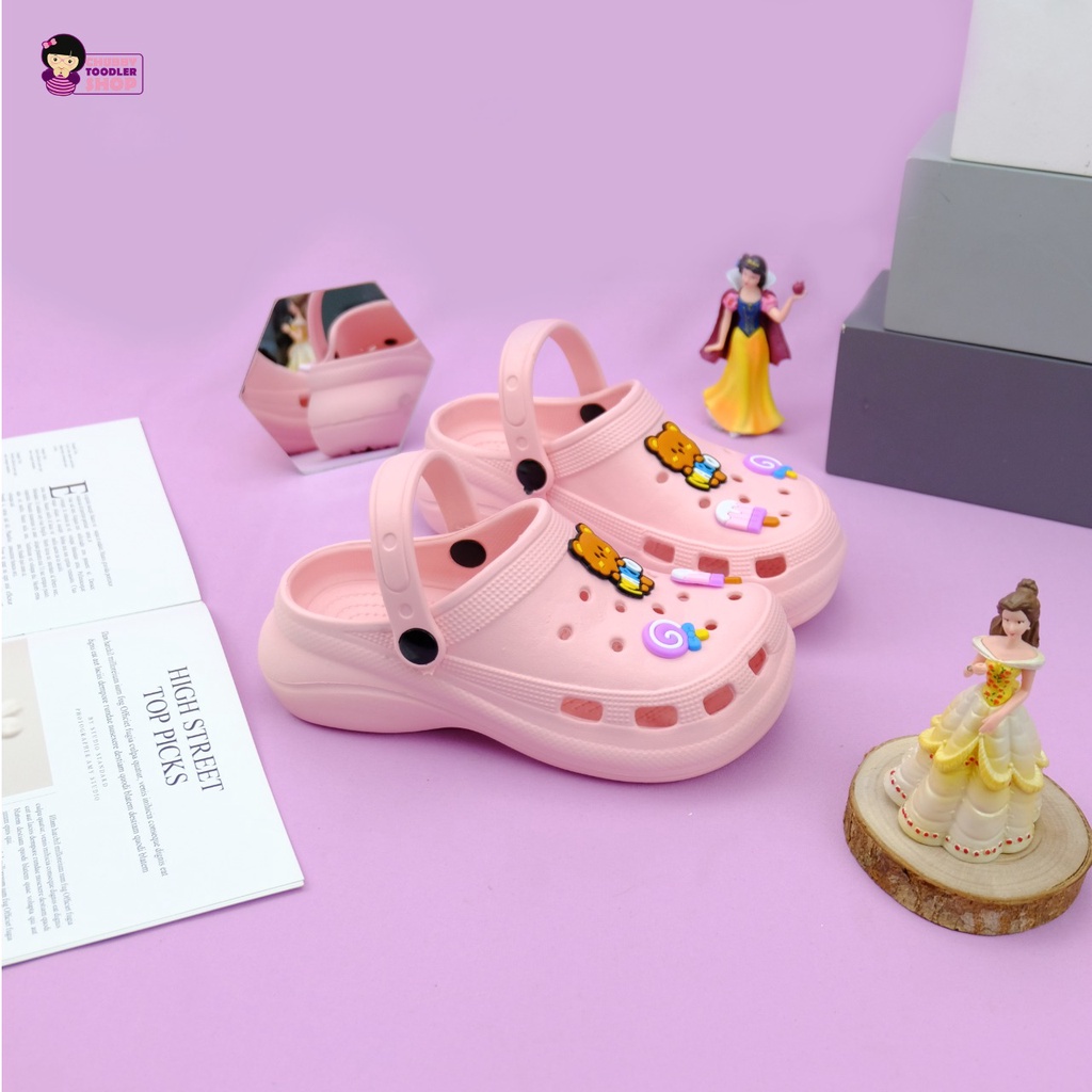 littlekiddoss Sandal Clog Bear Sendal Wedges Anak Remaja Dewasa Import Sendal Fuji bahan Eva Viral SD2214