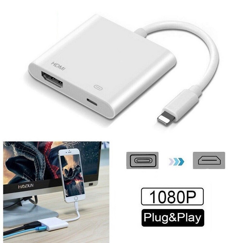 LIGHTING DIGITAL AV ADAPTER HDMI Cable For Lighting Male To HDMI Female Cable HD AV Adapter Cable FULL HD 1080P
