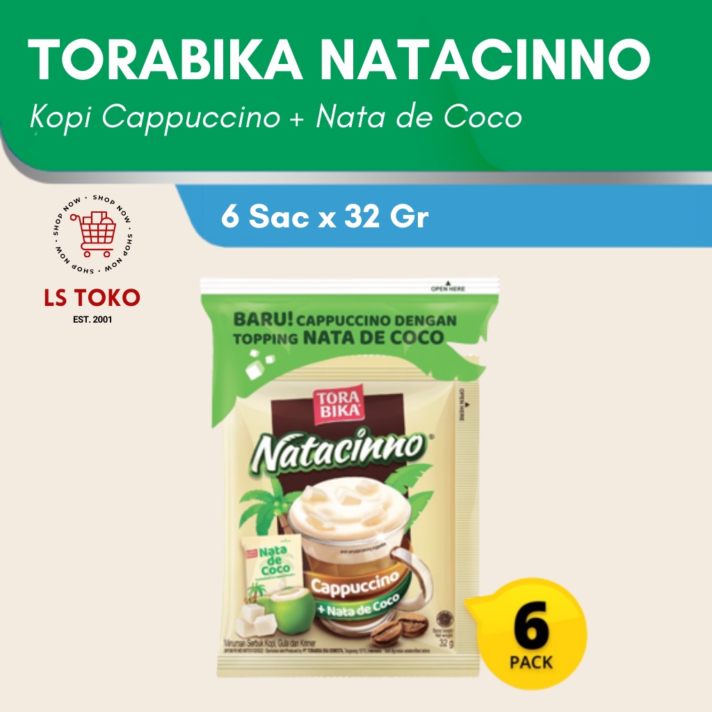 

Torabika Natacinno (6sac x 32gr) Kopi Cappuccino + Nata de Coco