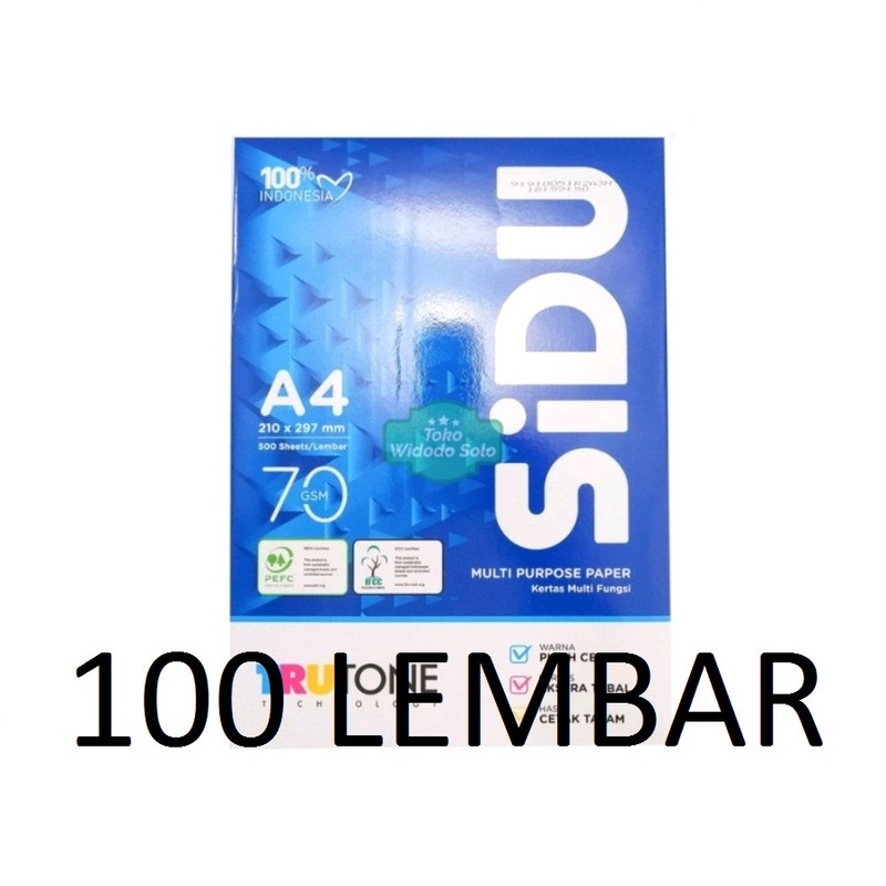 

HVS Sinar Dunia A4 70 Gram 100 Lembar Harga Rim2an
