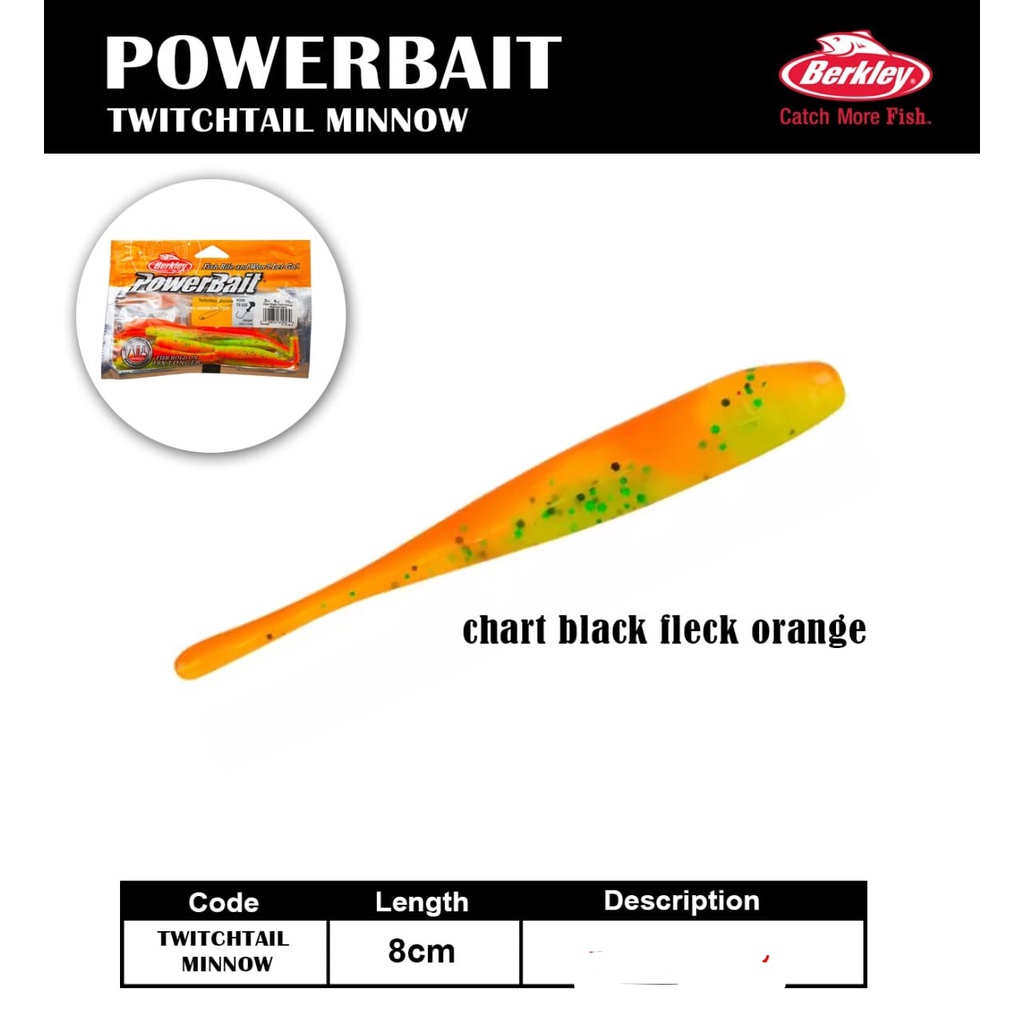 Umpan Berkley Powerbait Twitchtail Minnow PBBTW3 8cm
