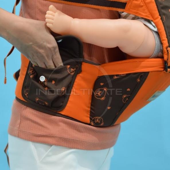 Gendongan Hipseat gendongan bayi duduk BY-477 BABY SMILE baby carrier - Maroon