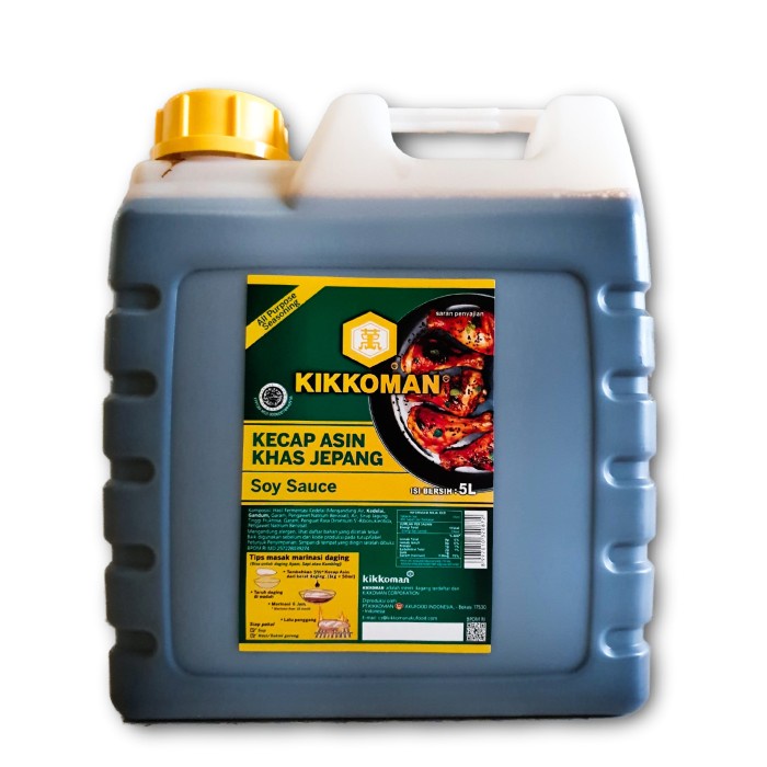 

Kikkoman Soy Sauce HALAL Jerigen 5L