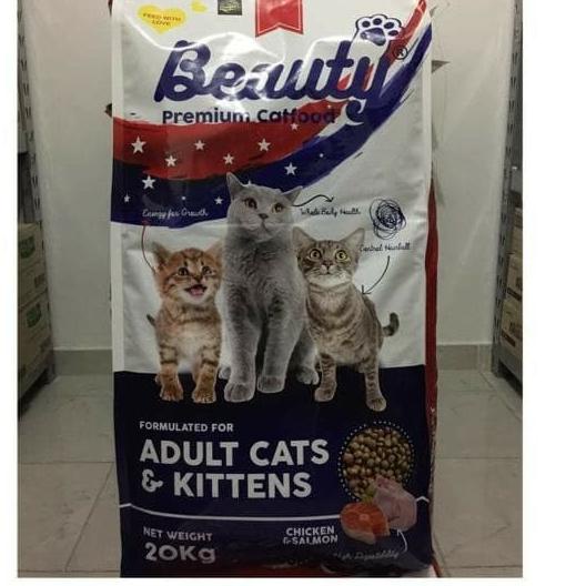 Makanan Kucing Beauty Cat Food Repack 5kg/Beauty Kitten Adult/bolt ori