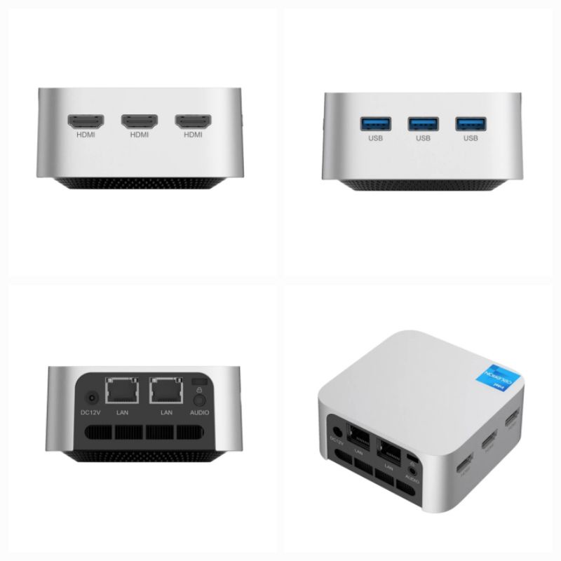 MINI PC T8 PRO 8/256GB SSD Intel N5095 Tiga HDMI Tiga USB Dual LAN Windows 11