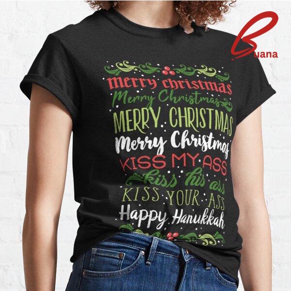 Kaos Baju Natal Merry Christmas, kiss my ass 2915
