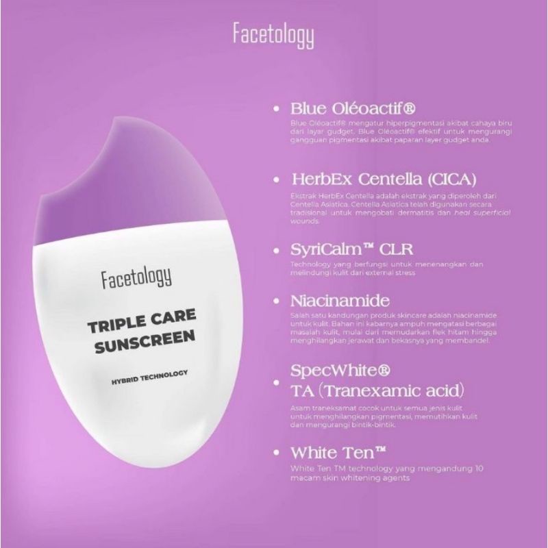 FACETOLOGY SUNSCREEN