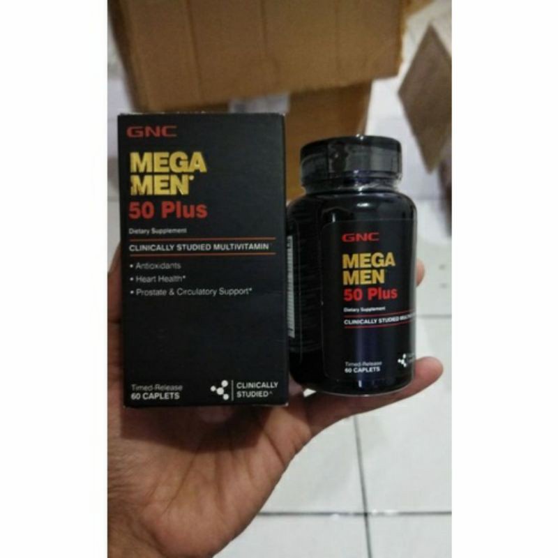 GNC Mega Men 50 Plus Multivimain Original 60 Caplets