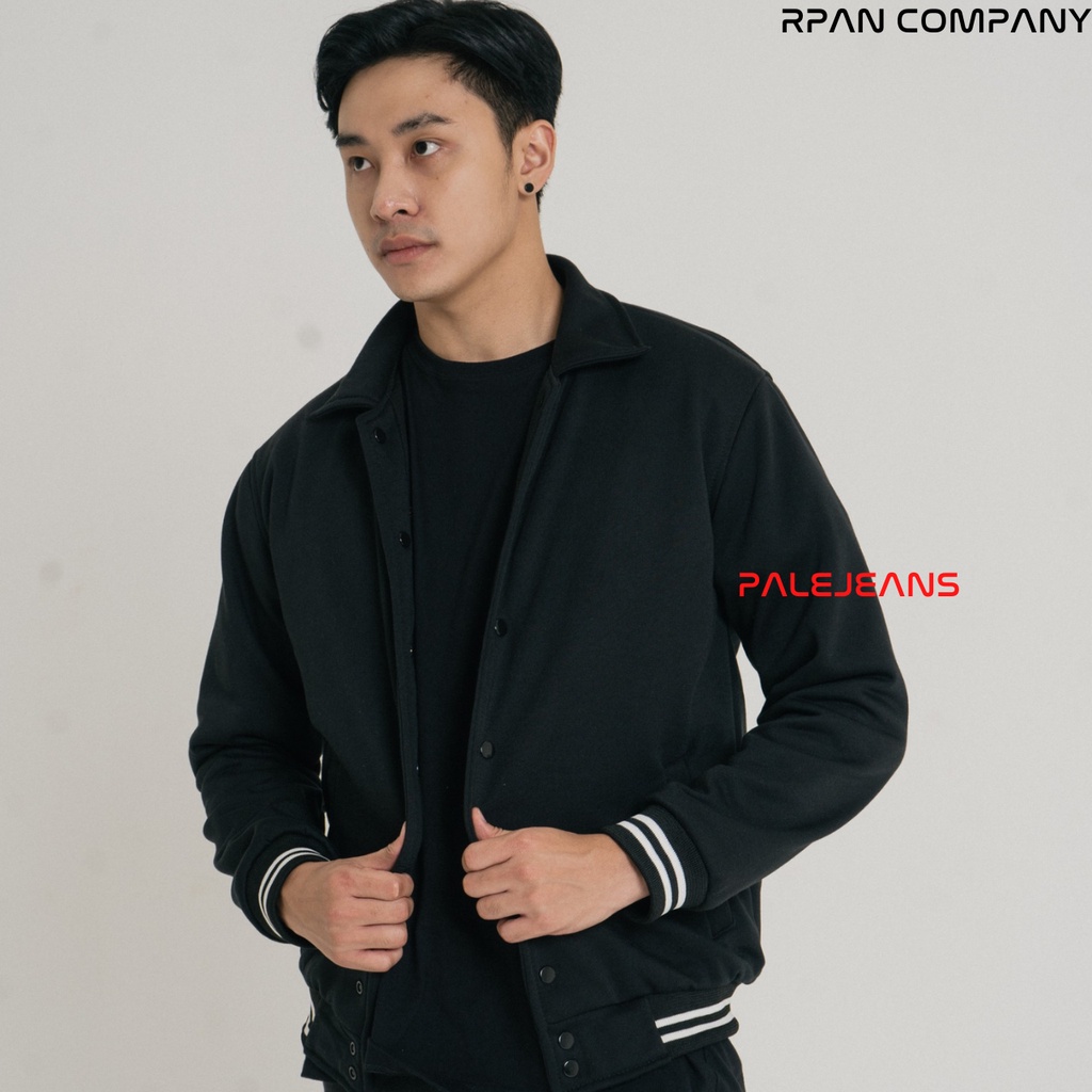 PaleJeans - Varsity Jacket Basic Unisex / Jaket Varsity Pria / Jaket Bomber Baseball Pria / Jaket Pria.