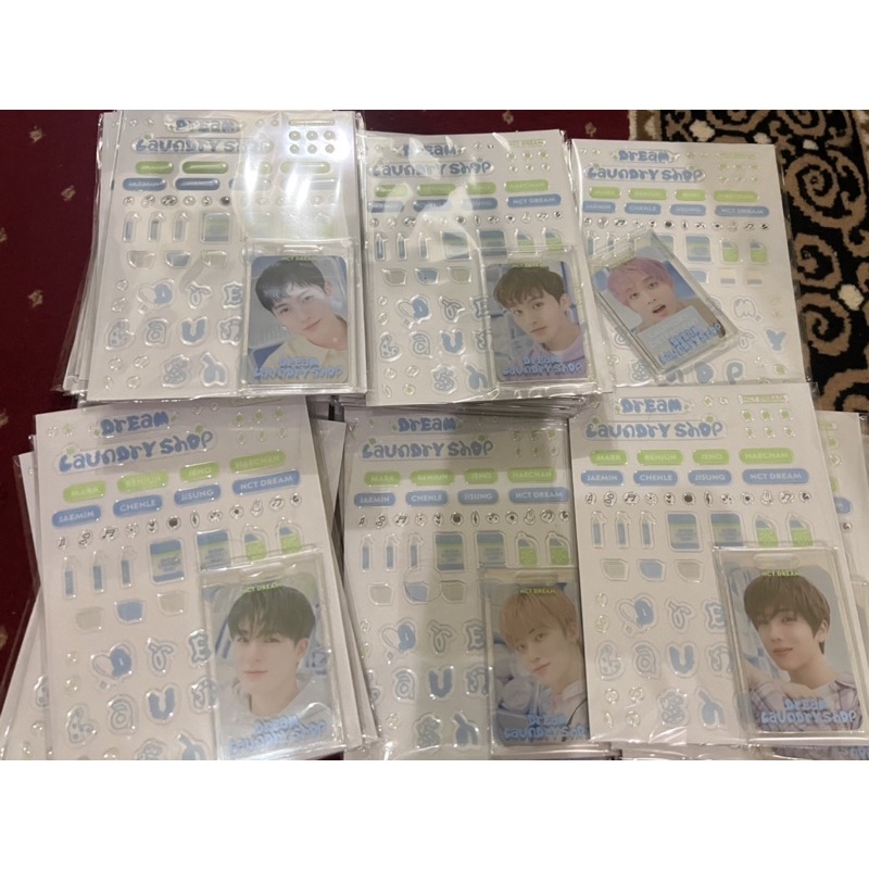 READY INA md nct dream laundry jisung mark chenle jeno jaemin haechan renjun epoxy sticker stiker ph