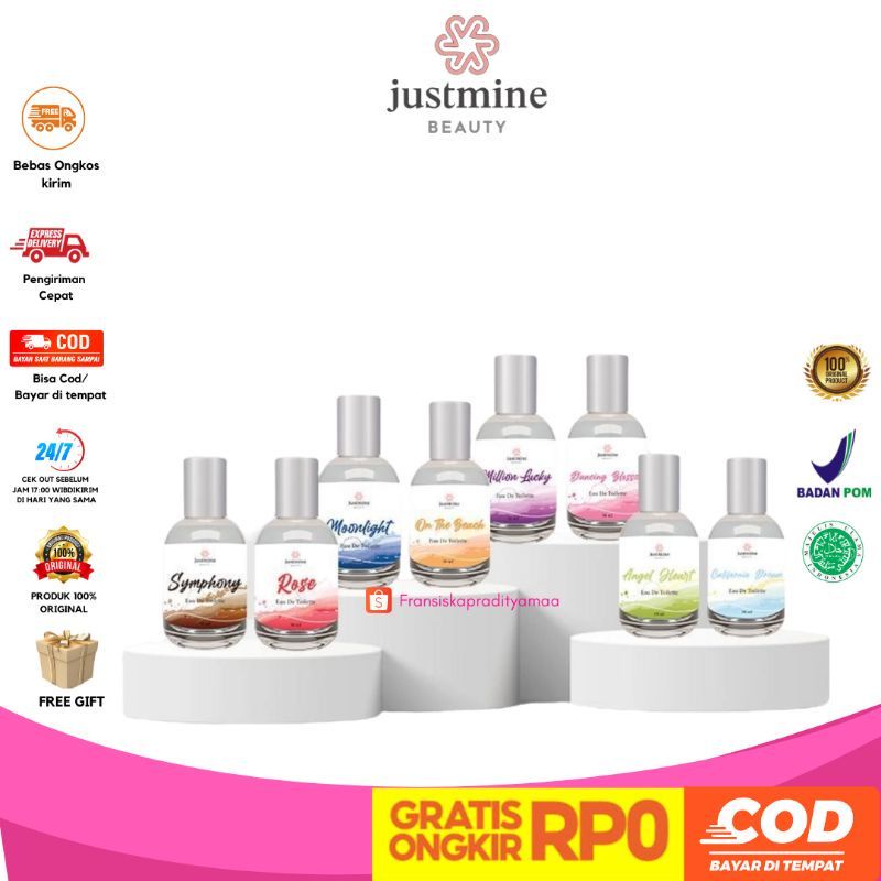 PARFUM JUSTMINE/PARFUM TAHAN LAMA/PARFUM MURAH