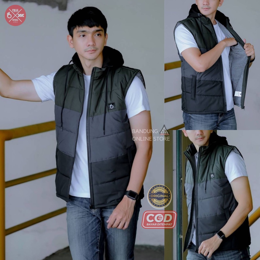 rompi motor penahan angin / rompi parasut tebal / rompi bikers / rompi pria / rompi motor / Rompi ke