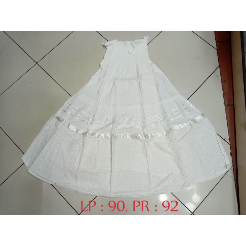 Rok India Special Warna Putih Boho Bohemian Etnik