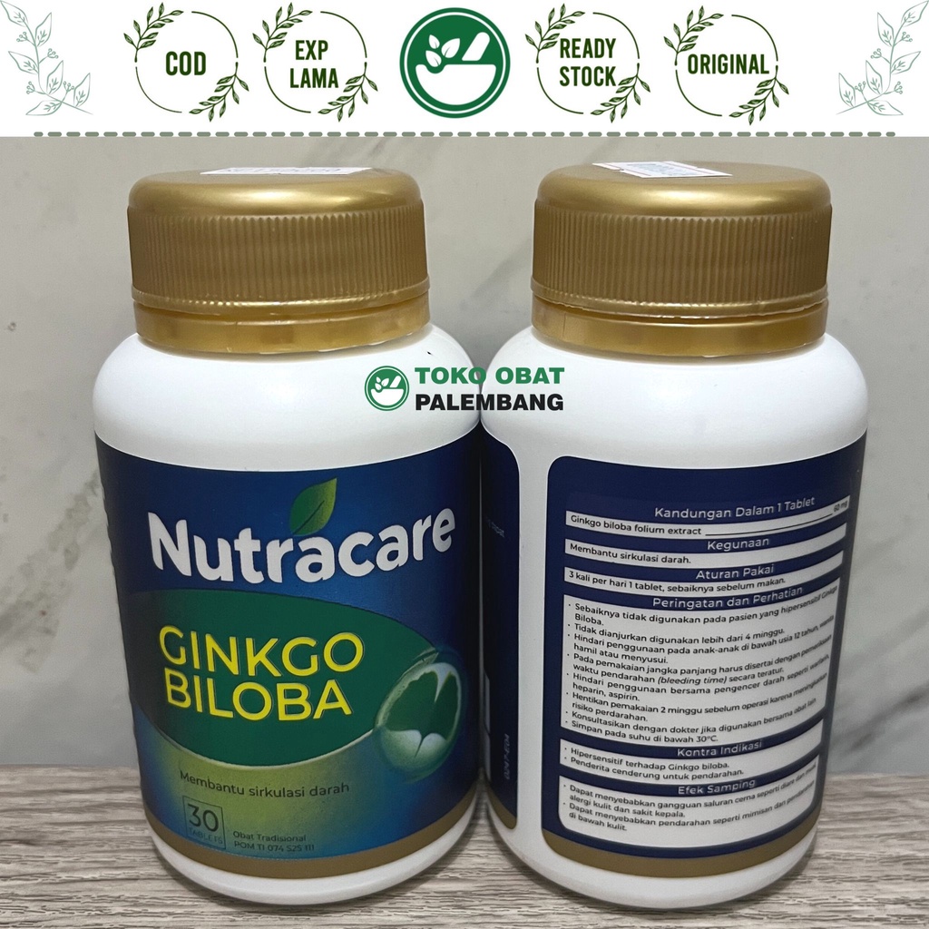 NUTRACARE GINKGO BILOBA 30 KAPSUL SIRKULASI DARAH GINGKO BILOBA NUTRA