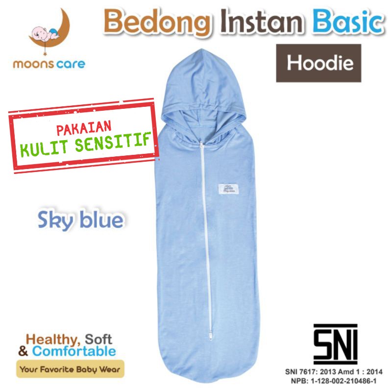 SNI DITA MOONSCARE kualitas PREMIUM Bedong instan Resleting Topi dita Bedong topi dita bedong swaddle Instant lampin