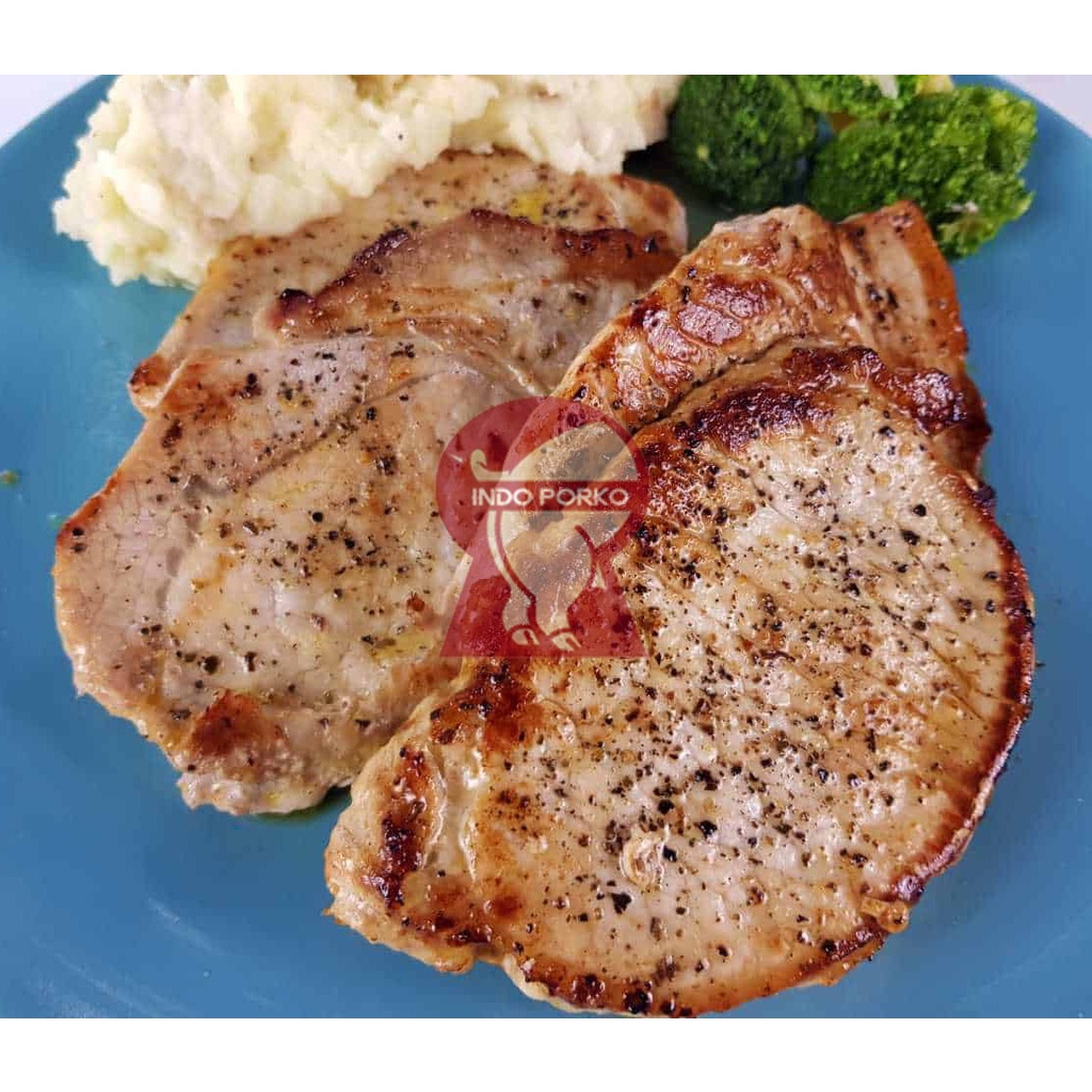 

STEAK PORK LOIN DEUNGSIM BABI IMPOR 200GR EMPUK RENDAH LEMAK