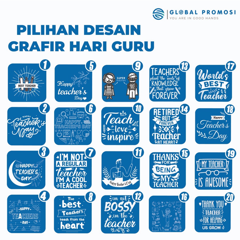 Pilihan Desain tumbler Grafir  Tema Hari Guru / Teachers Day